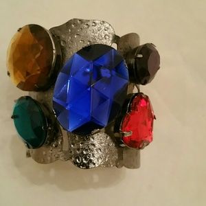 Jeweled bracelet cuff